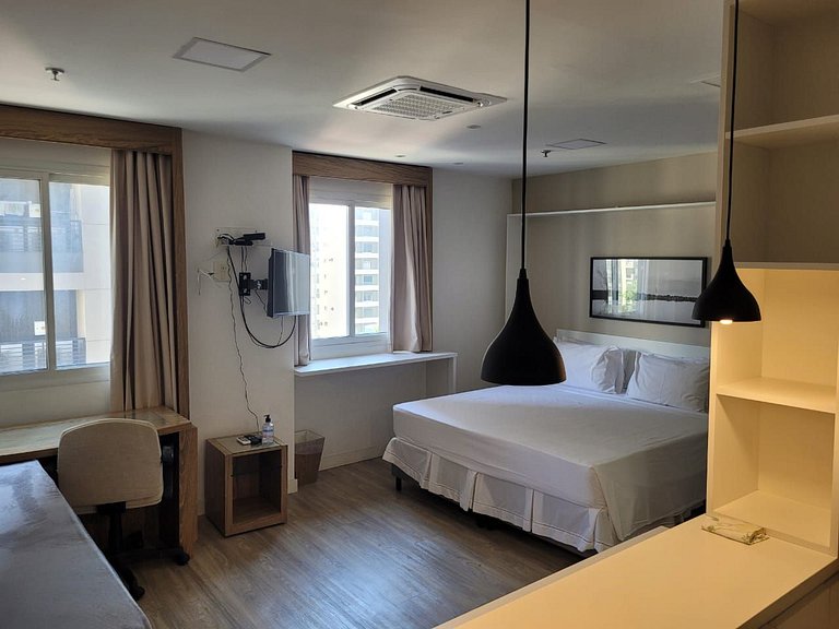 Capri Cozy Paulista Flat - Ar, Pisc. e Garag